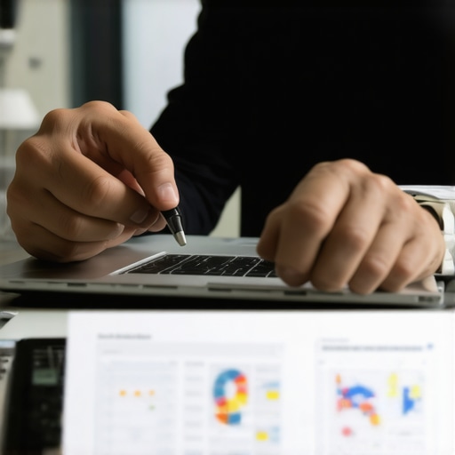 Deep Local SEO Strategy Analysis SEO expert analyzing local search data and charts.