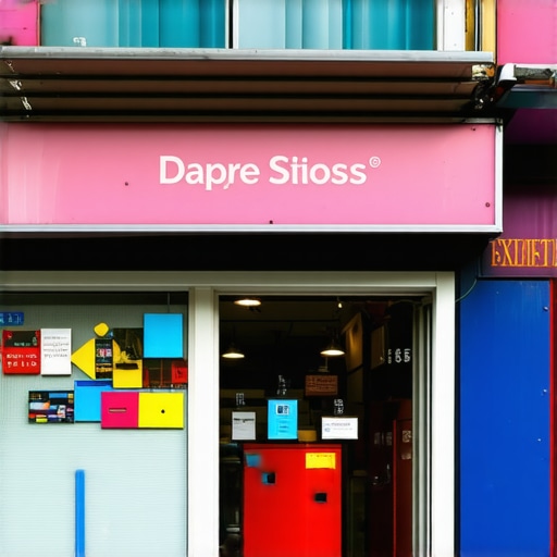 Optimized Local Business Image for SEO Vibrant storefront with signage, busy street scene, and clear branding