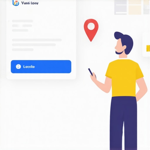 Optimizing GMB for Local SEO Success Business owner updating Google My Business profile with SEO tools on computer.
