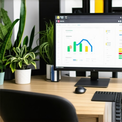 AI-Powered Local SEO Strategy 2024 Digital marketing workspace with AI tools analyzing local SEO data