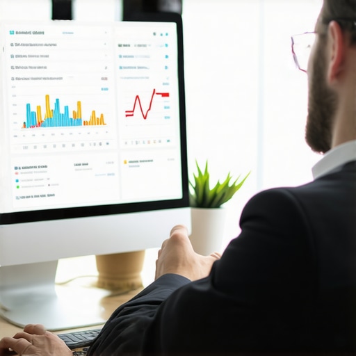 Local SEO Analysis for 2024 SEO strategist analyzing local search data with graphs and maps.