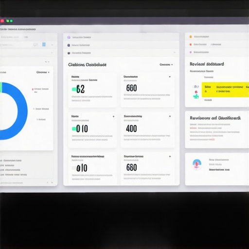 A person managing local SEO and reputation tools on a computer.