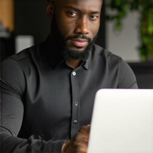 Business owner actively managing online reviews on a computer