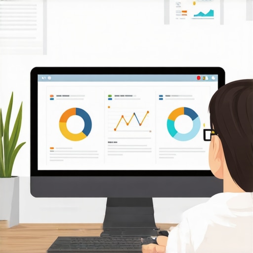 Person reviewing reputation statistics and review data on a computer