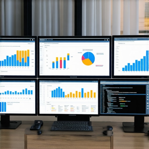 Modern workspace with SEO and reputation management tools