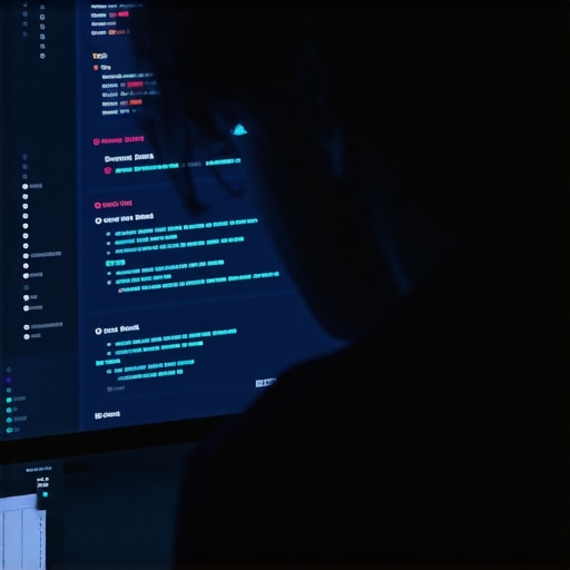 Person reviewing backlinks on a computer with SEO analysis tools.