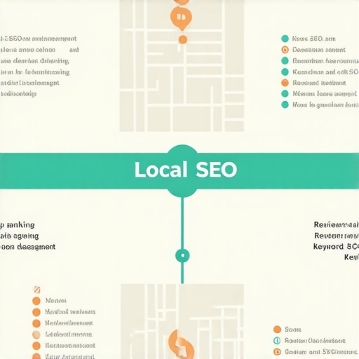 Infographic illustrating key local SEO tactics for 2026, including map optimization, review management, and local keywords.